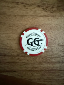 Green Garden Ball Marker